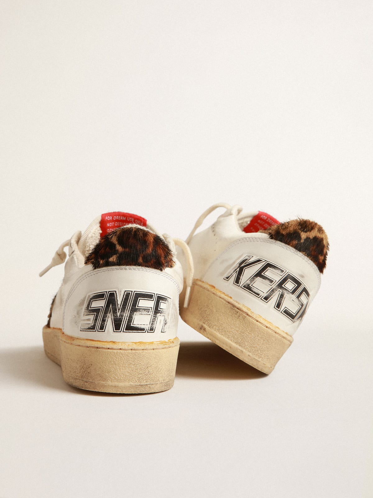 Ball Star in nappa con stella e talloncino in cavallino leo