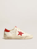 Super-Star Uomo LTD in nappa con stella e talloncino rossi