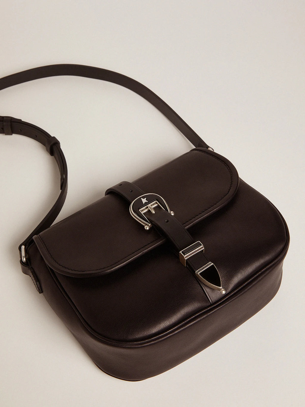 Borsa Rodeo Bag medium nera in pelle