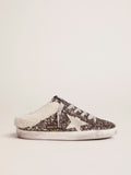Sneakers Super-Star sabot con glitter e interno shearling