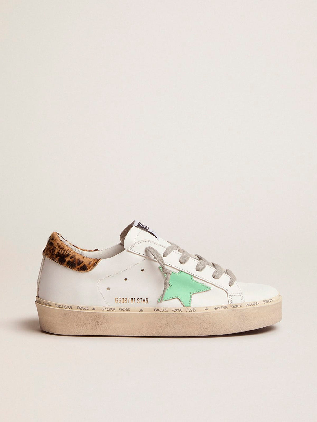 Sneakers Hi Star con talloncino leopardato