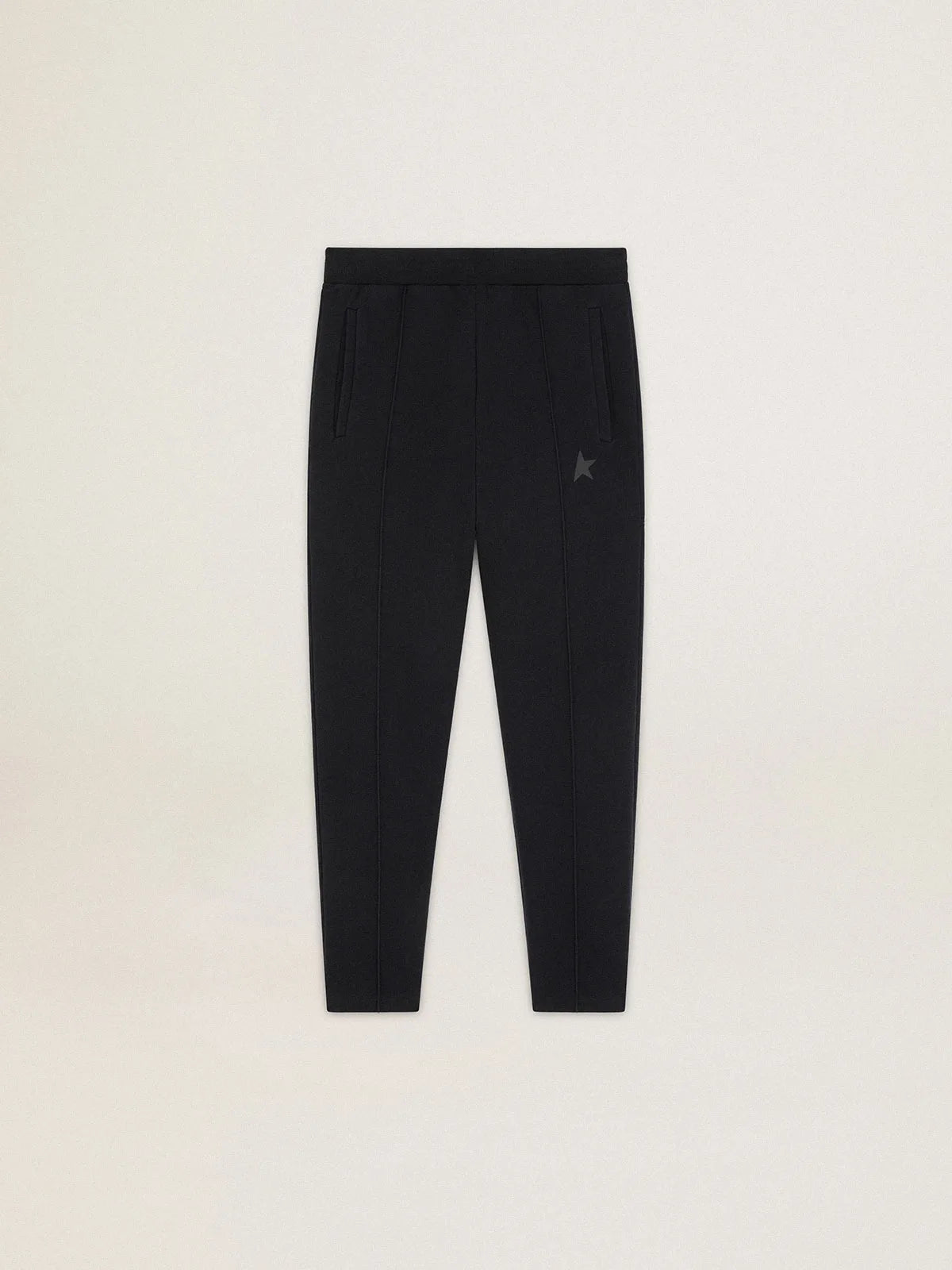 Pantalone jogging da uomo di colore nero con stella sul davanti