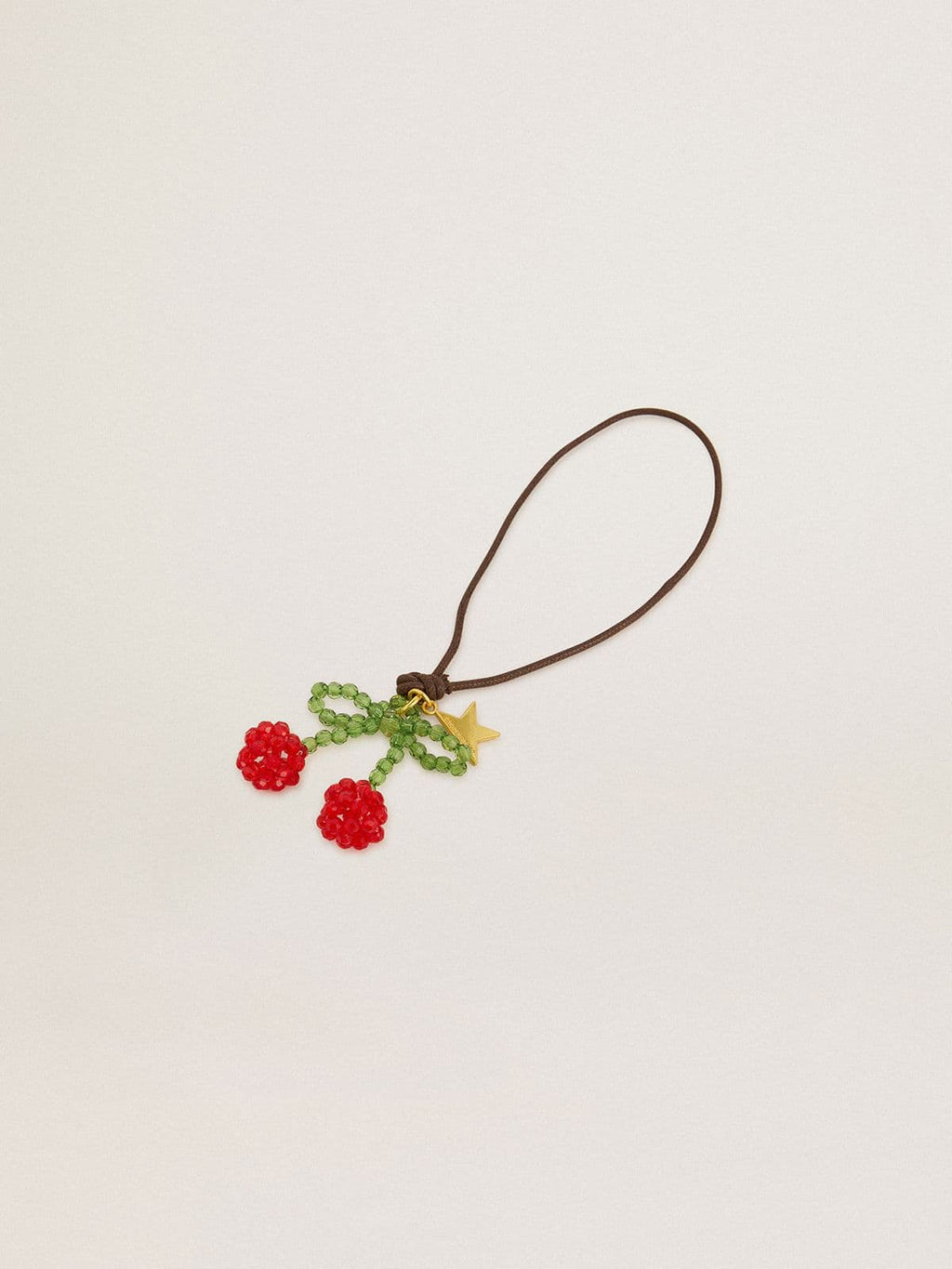 Beaded pendant cherry charm