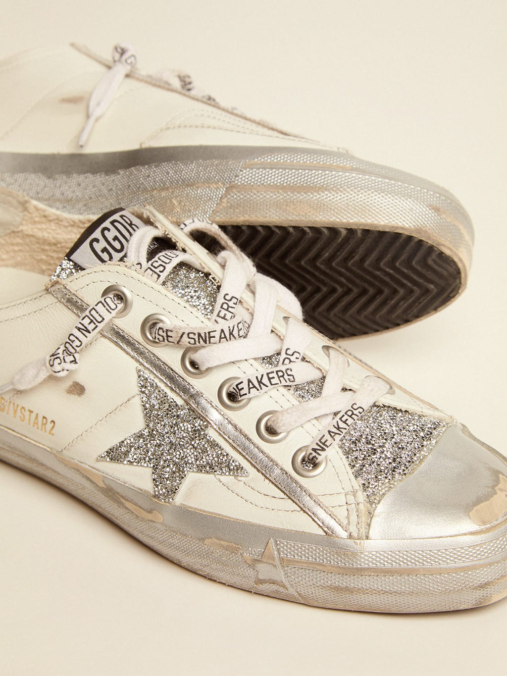 Sneaker V-Star LTD in pelle bianca e cristalli Swarovski