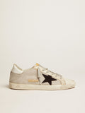 Sneakers Super-Star donna in pelle con inserto in mesh