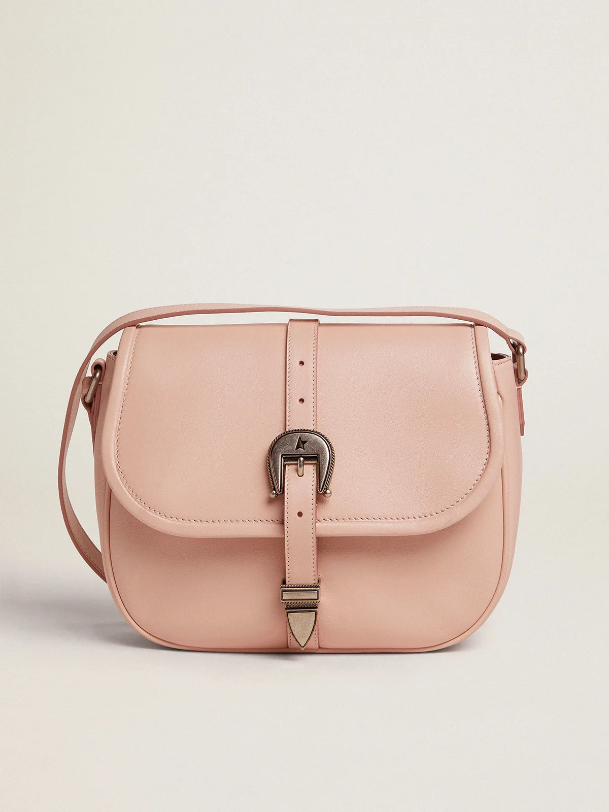 Borsa Rodeo Bag medium in pelle color rosa quarzo