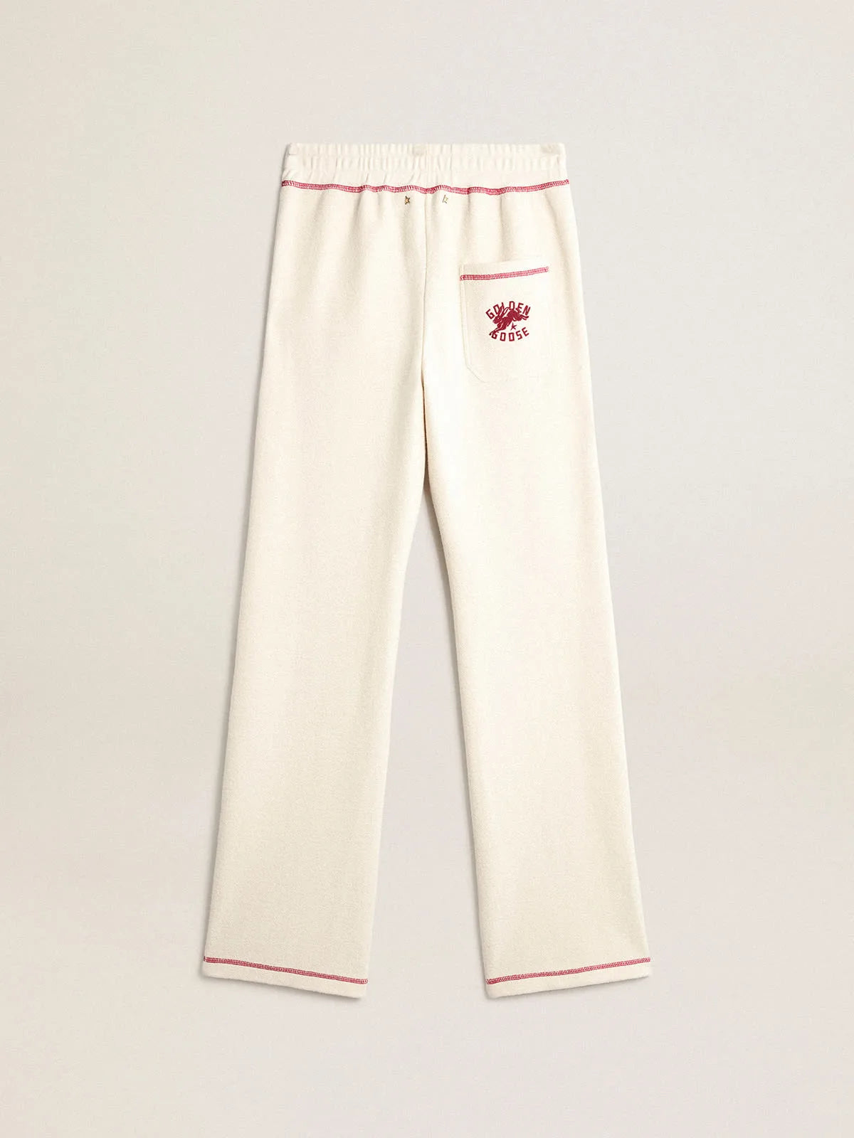 Pantalone jogging Donna color bianco heritage con logo CNY